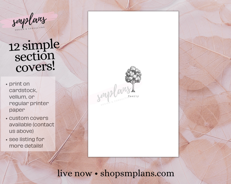 Simple Section Covers + &