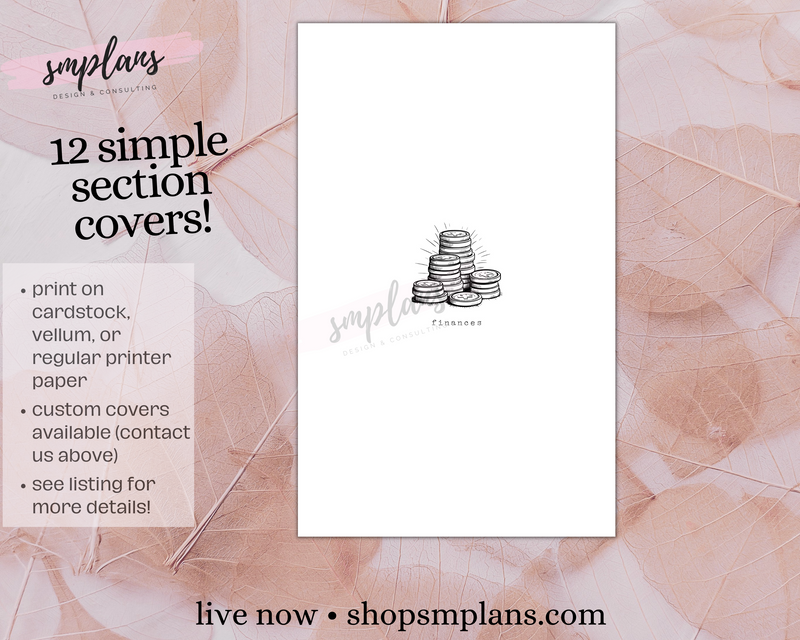 Simple Section Covers + &