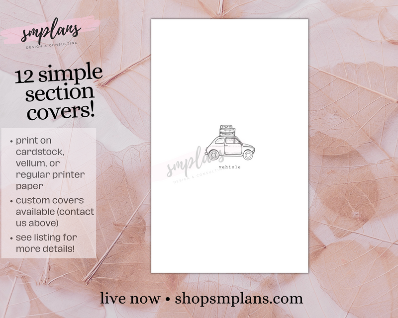 Simple Section Covers + &