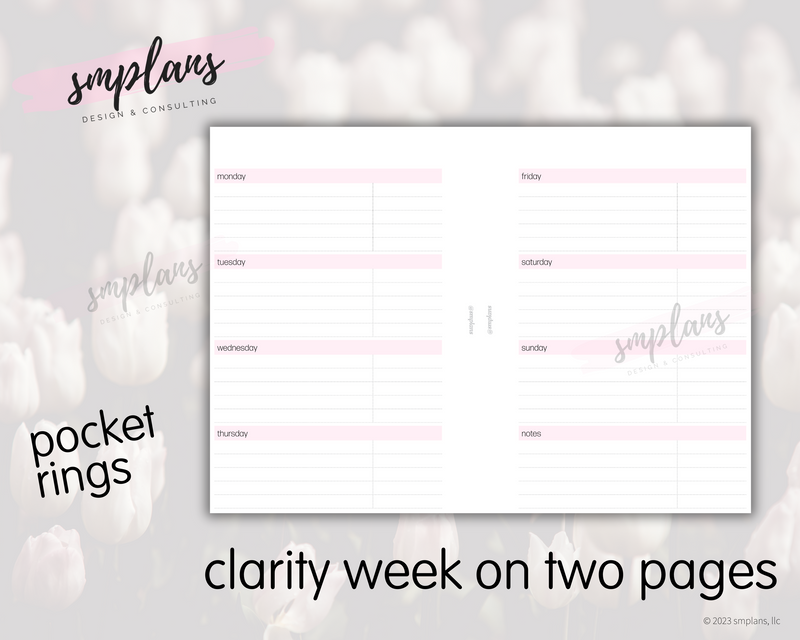 Clarity Week on 2 Pages (WO2P)