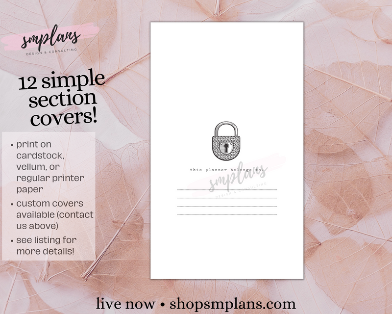 Simple Section Covers + &