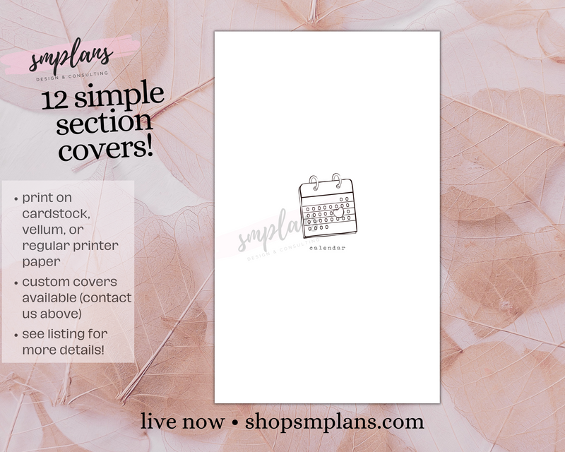 Simple Section Covers + &