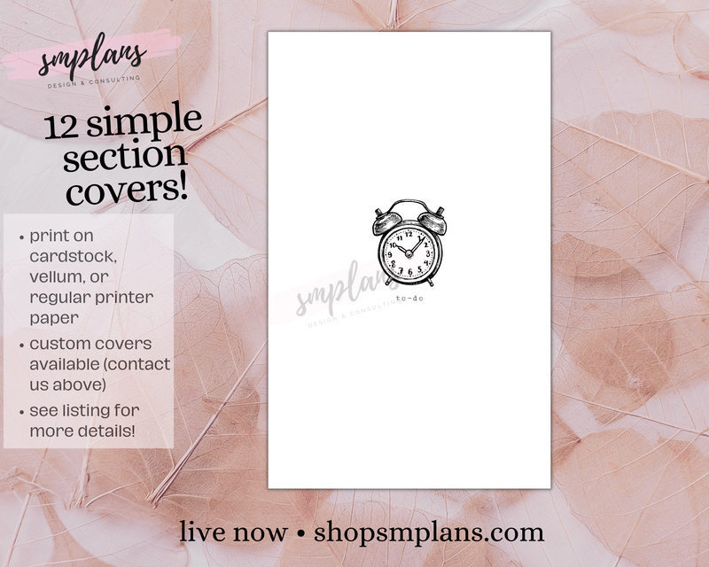 Simple Section Covers + &