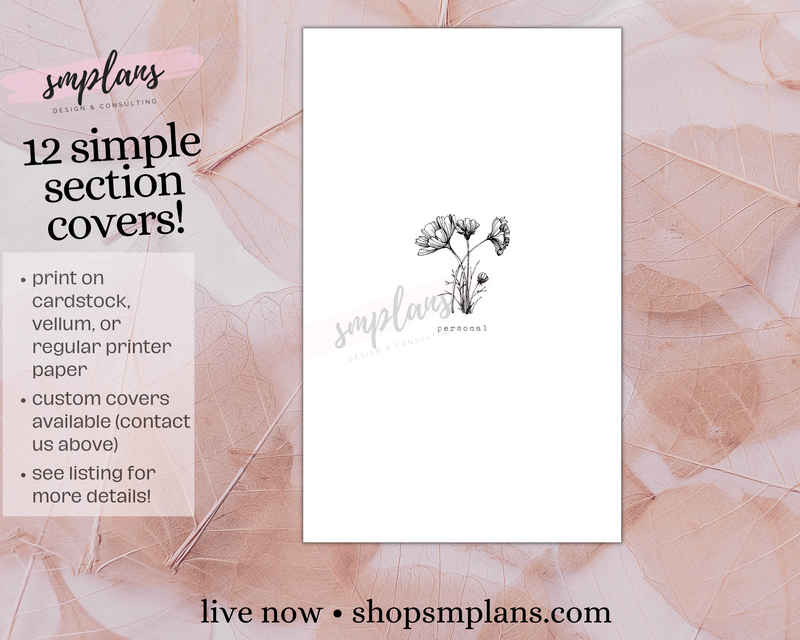 Simple Section Covers + &