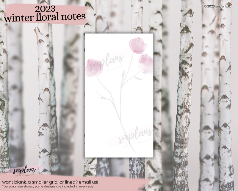 Winter Floral Notes "Whimsy Wonderland" - Grid (2023)