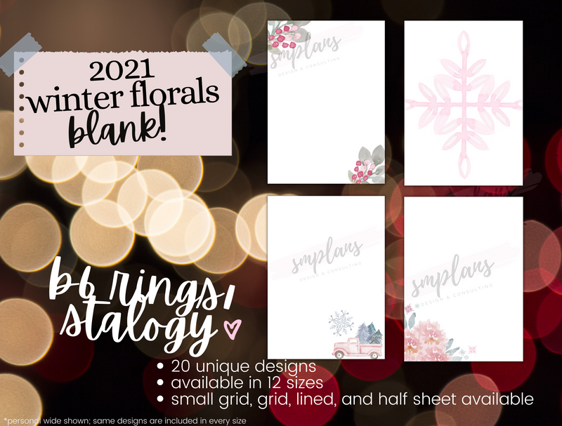 Winter Floral Notes - Blank (2021)