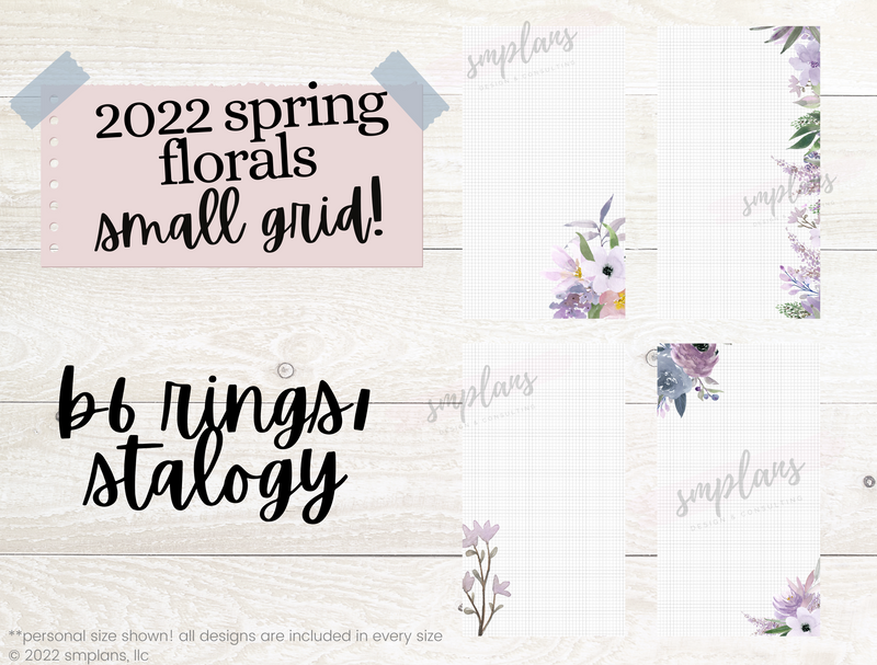 Spring Floral Notes - SMALL GRID (2.5mm) (2022)
