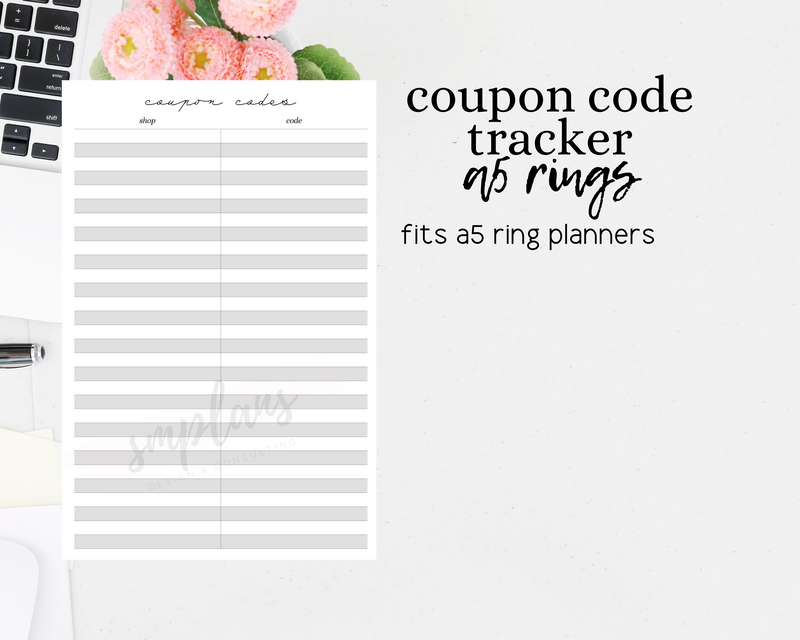 Coupon Code Tracker