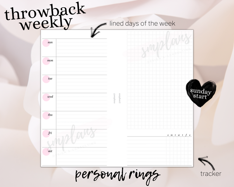 Throwback Weekly (Sunday Start)