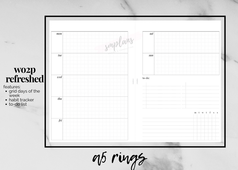 Refreshed WO2P (Week on 2 Pages)