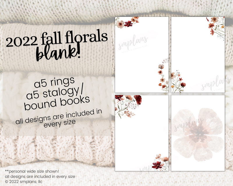 Fall Floral Notes - BLANK (2022)