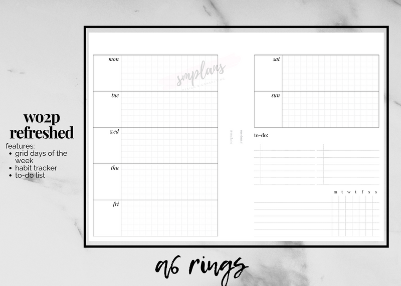 Refreshed WO2P (Week on 2 Pages)