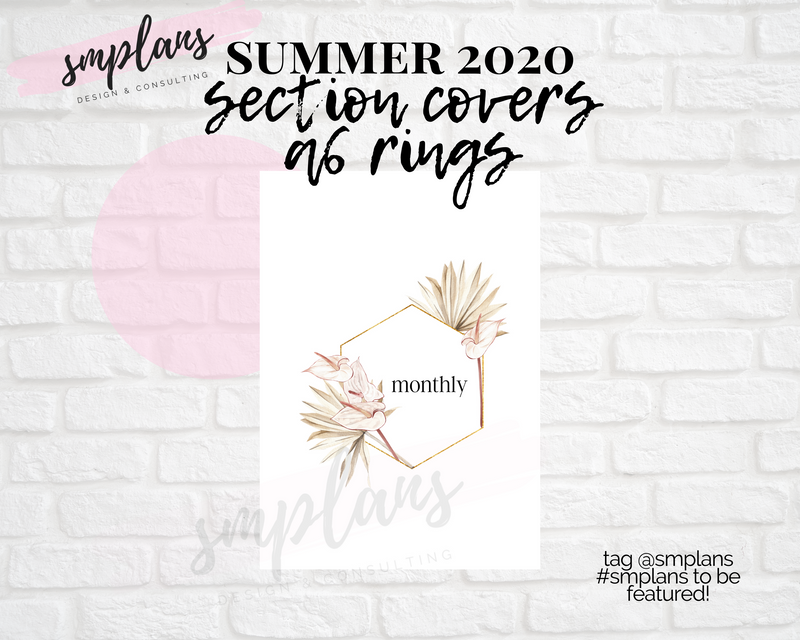 2020 Summer Florals SECTION COVERS