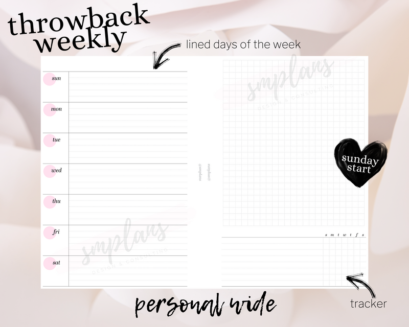 Throwback Weekly (Sunday Start)