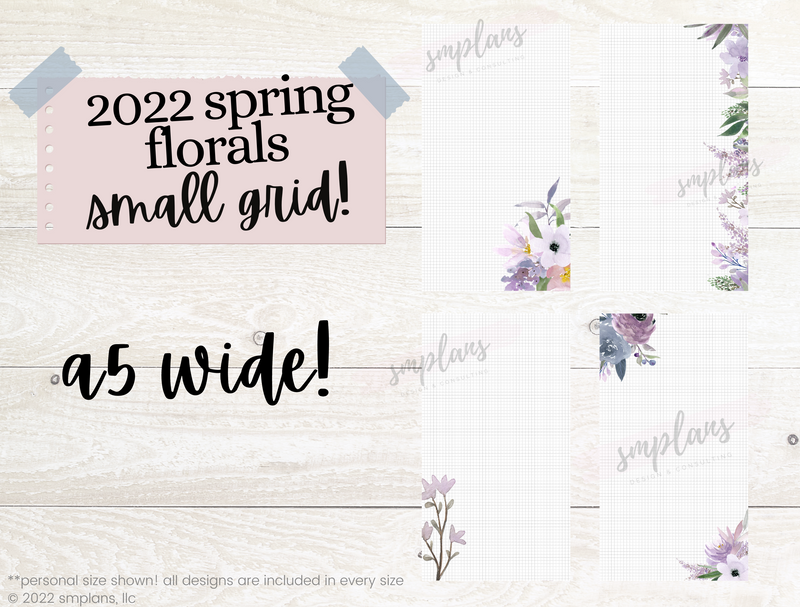 Spring Floral Notes - SMALL GRID (2.5mm) (2022)