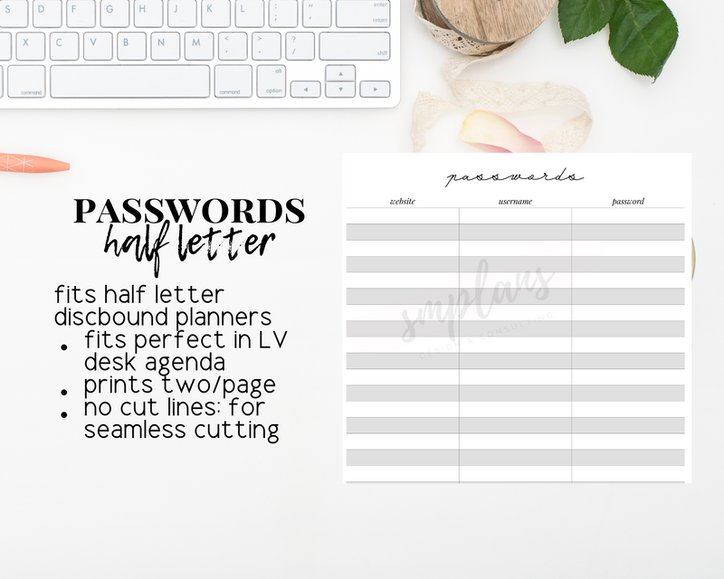 Passwords Tracker