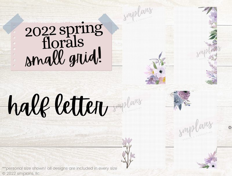 Spring Floral Notes - SMALL GRID (2.5mm) (2022)