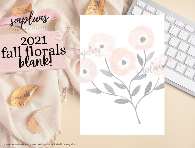 Fall Floral Notes - Blank (2021)