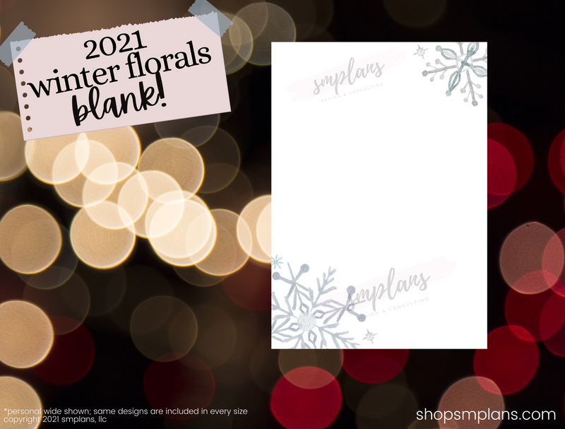 Winter Floral Notes - Blank (2021)