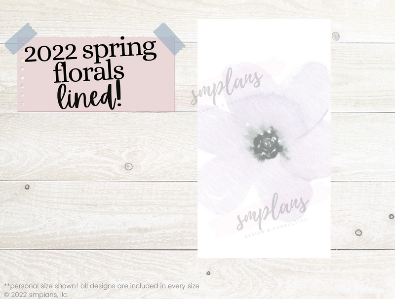 Spring Floral Notes - LINED (2022)