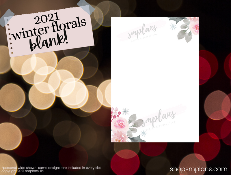Winter Floral Notes - Blank (2021)
