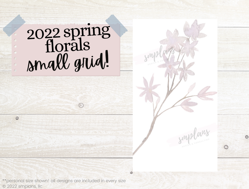 Spring Floral Notes - SMALL GRID (2.5mm) (2022)