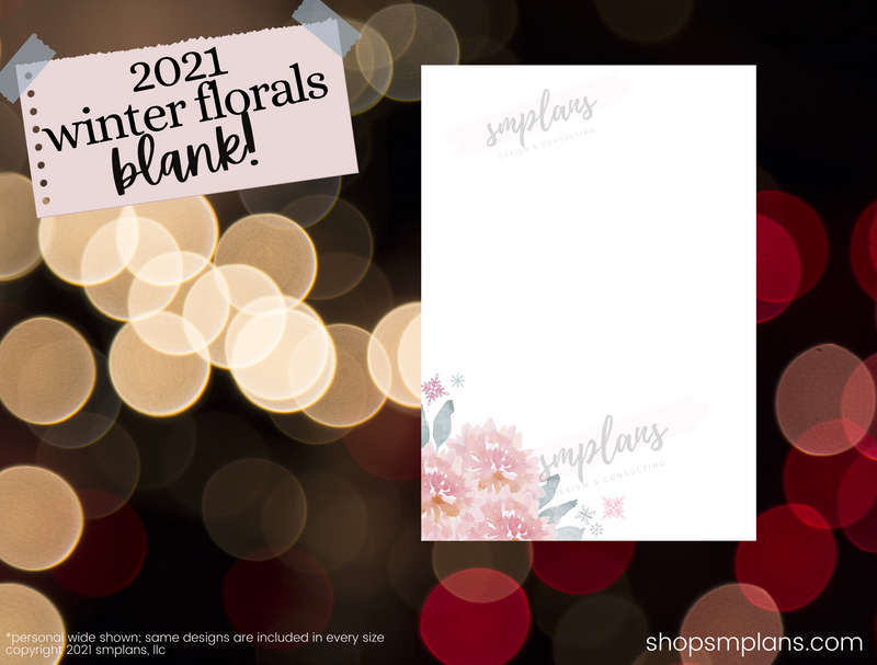 Winter Floral Notes - Blank (2021)