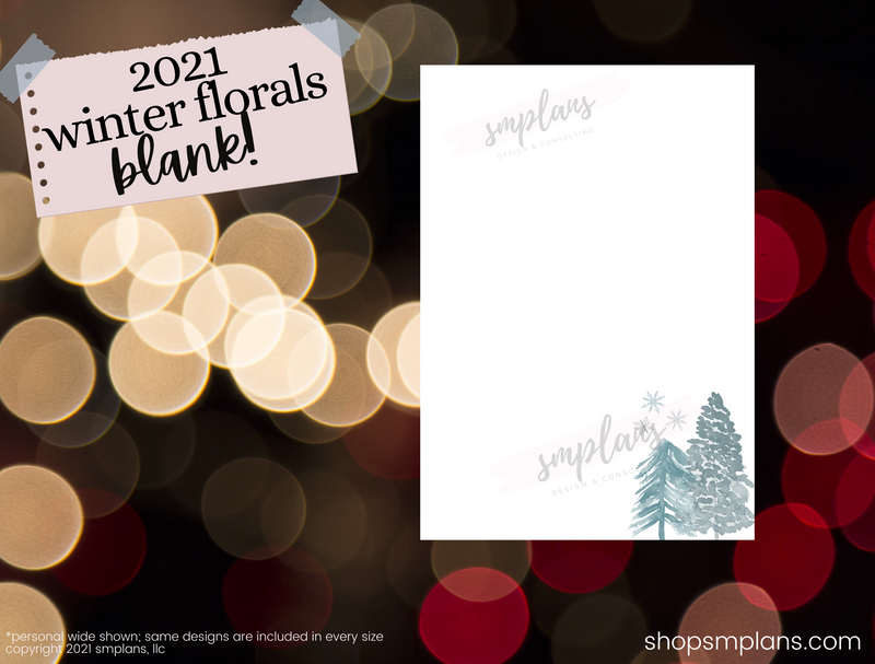 Winter Floral Notes - Blank (2021)