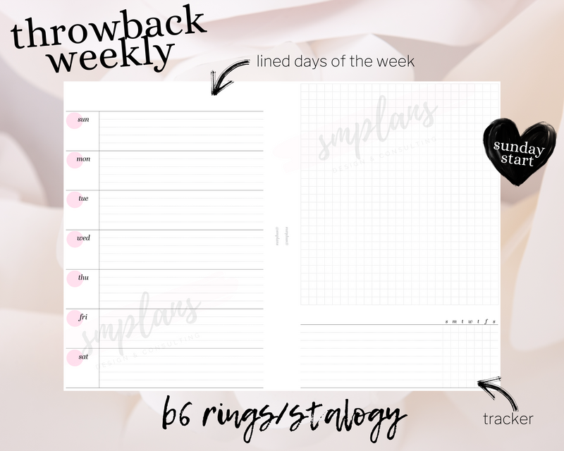 Throwback Weekly (Sunday Start)