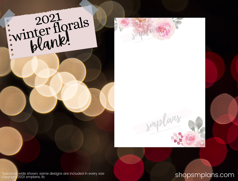 Winter Floral Notes - Blank (2021)