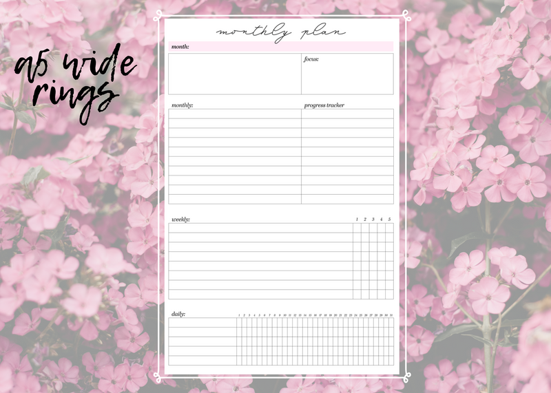 Monthly Plan - Monthly Goals - Monthly Overview