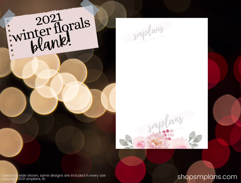 Winter Floral Notes - Blank (2021)