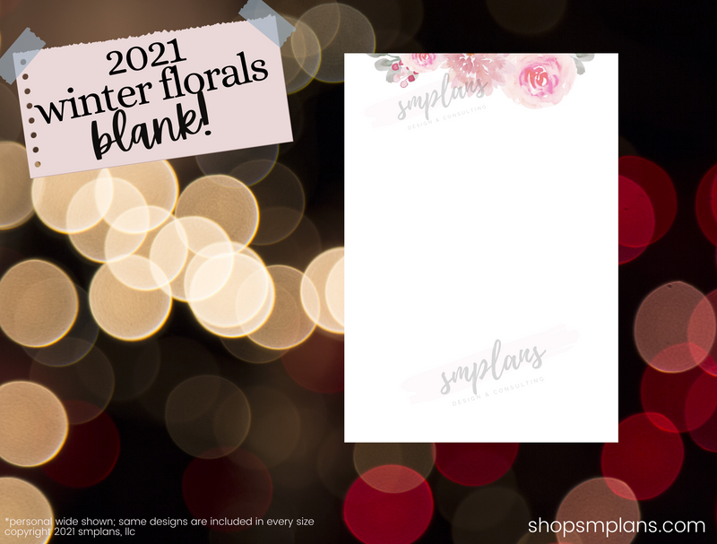 Winter Floral Notes - Blank (2021)