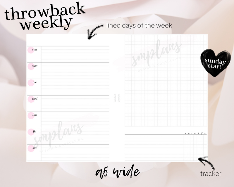 Throwback Weekly (Sunday Start)