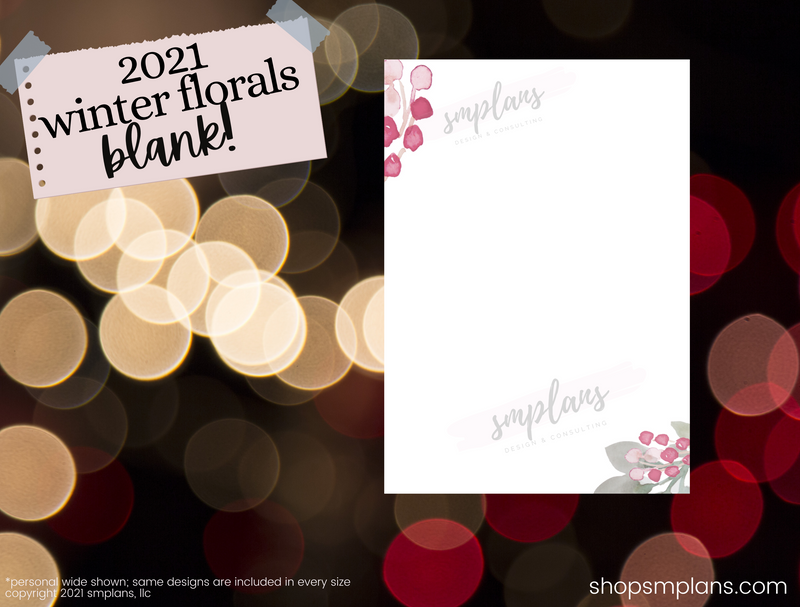Winter Floral Notes - Blank (2021)