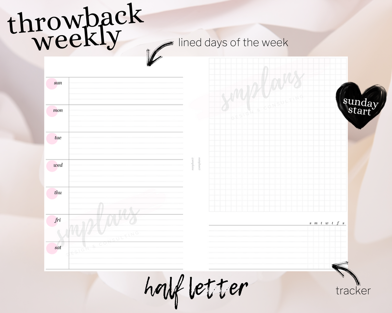 Throwback Weekly (Sunday Start)