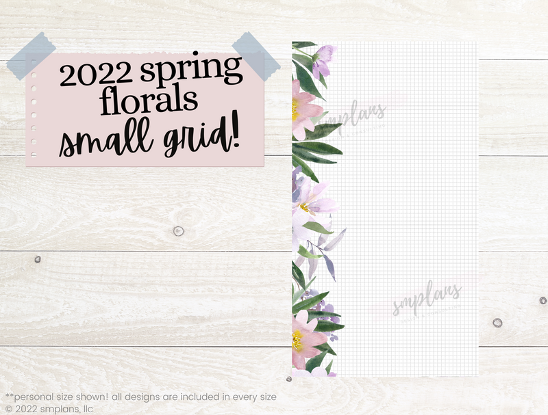 Spring Floral Notes - SMALL GRID (2.5mm) (2022)