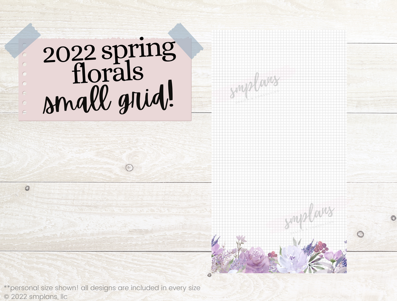 Spring Floral Notes - SMALL GRID (2.5mm) (2022)