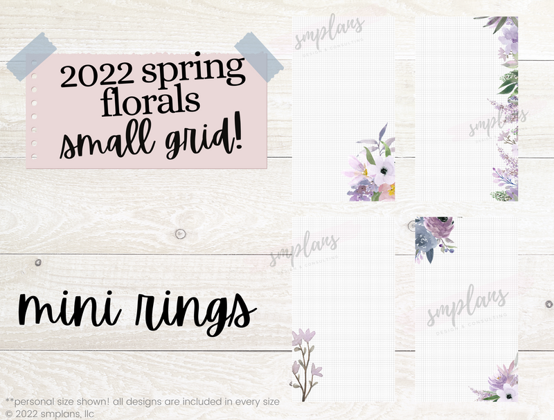 Spring Floral Notes - SMALL GRID (2.5mm) (2022)