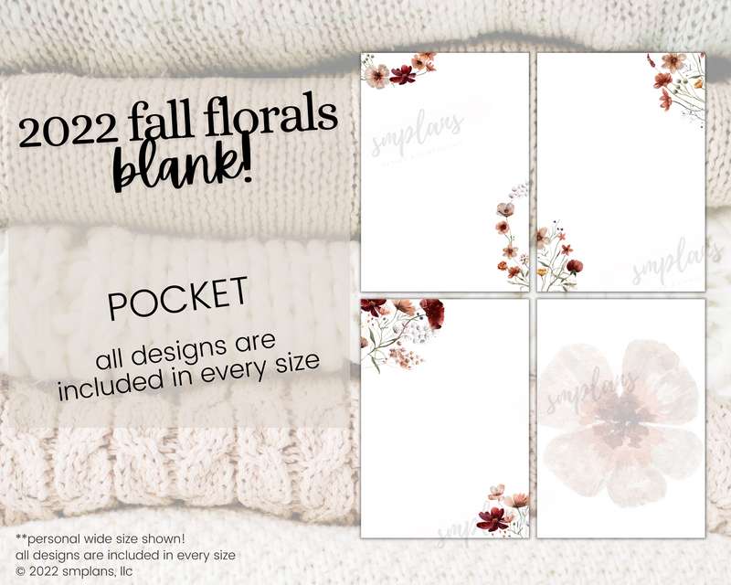 Fall Floral Notes - BLANK (2022)