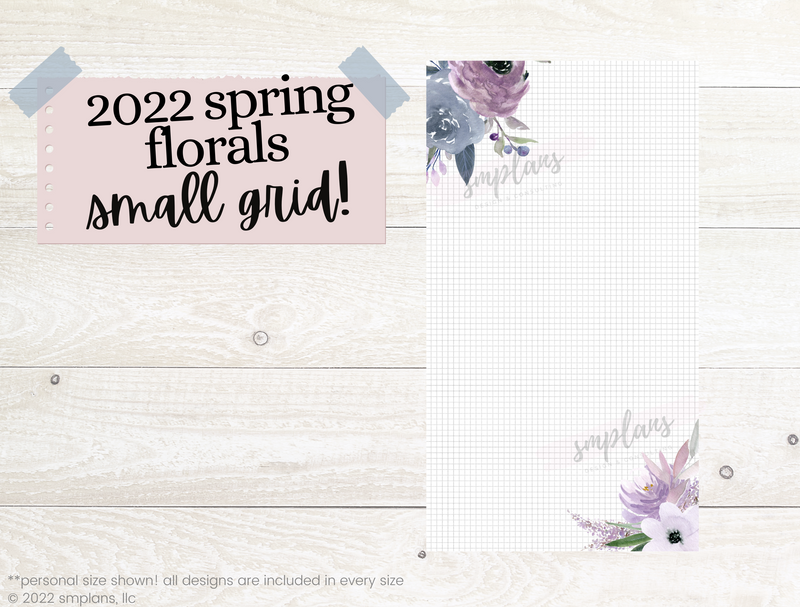 Spring Floral Notes - SMALL GRID (2.5mm) (2022)