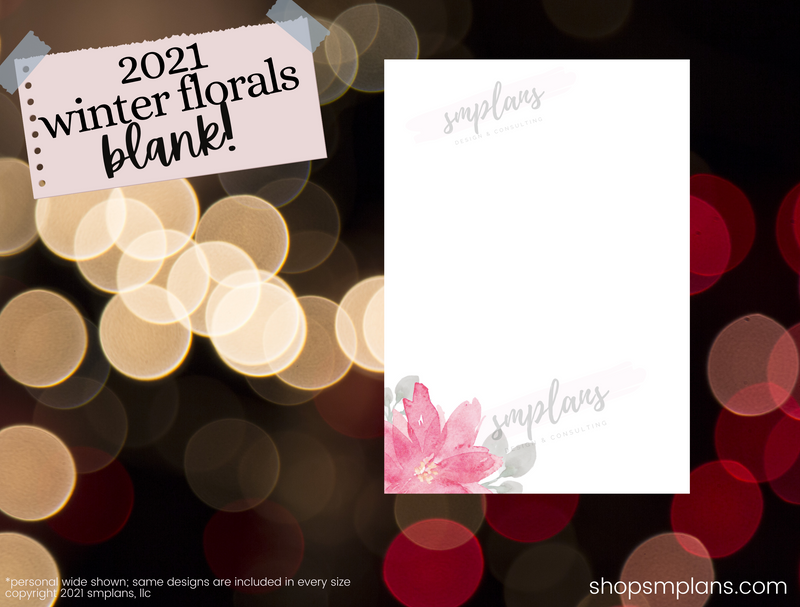 Winter Floral Notes - Blank (2021)