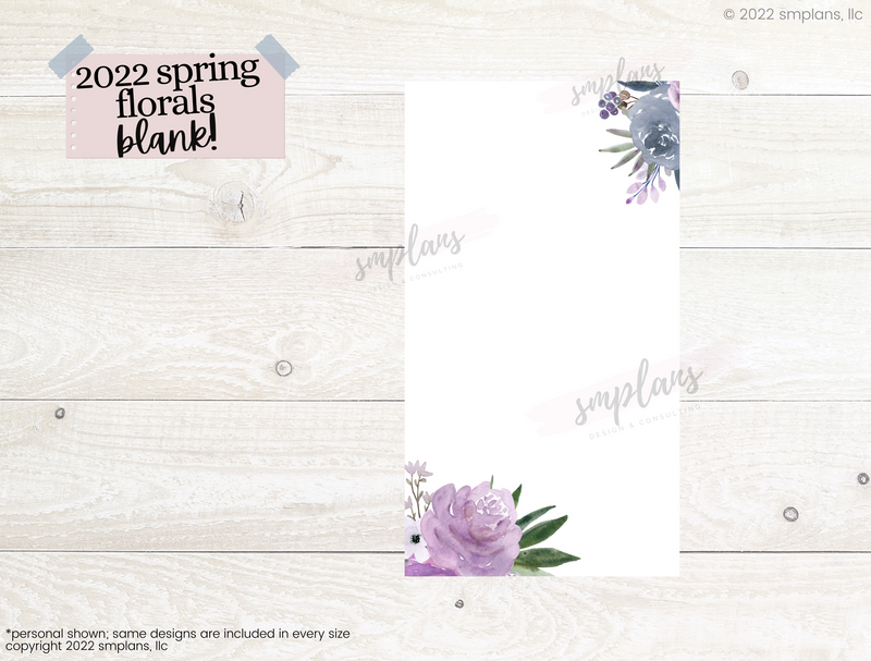 Spring Floral Notes - Blank (2022)
