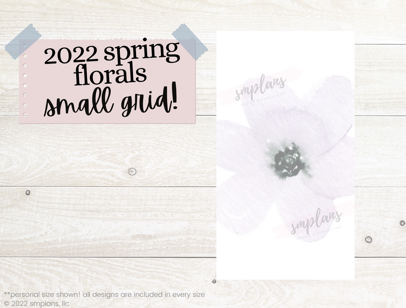 Spring Floral Notes - SMALL GRID (2.5mm) (2022)