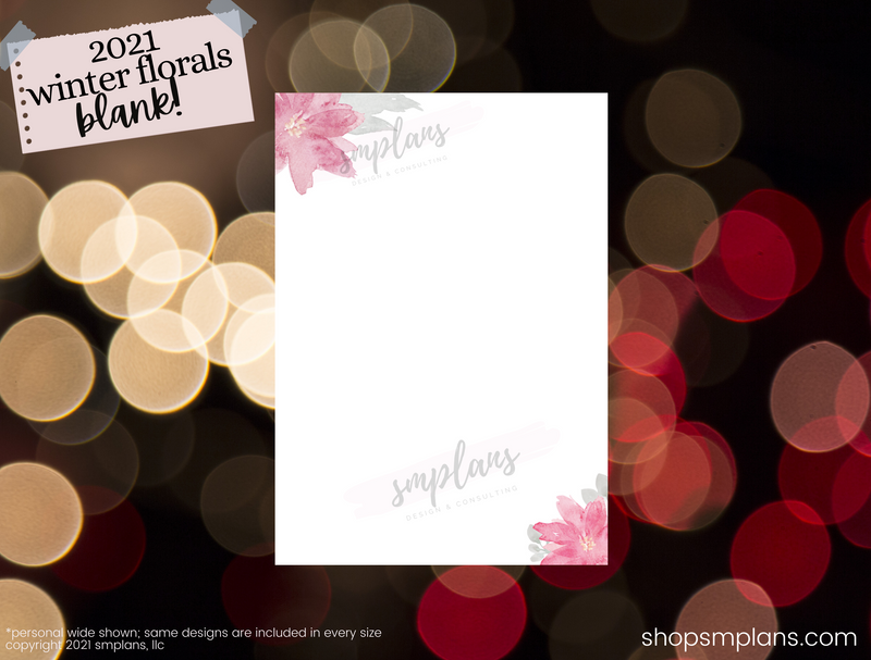 Winter Floral Notes - Blank (2021)