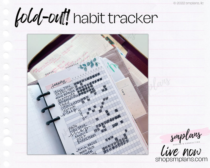 Fold-Out Habit Tracker