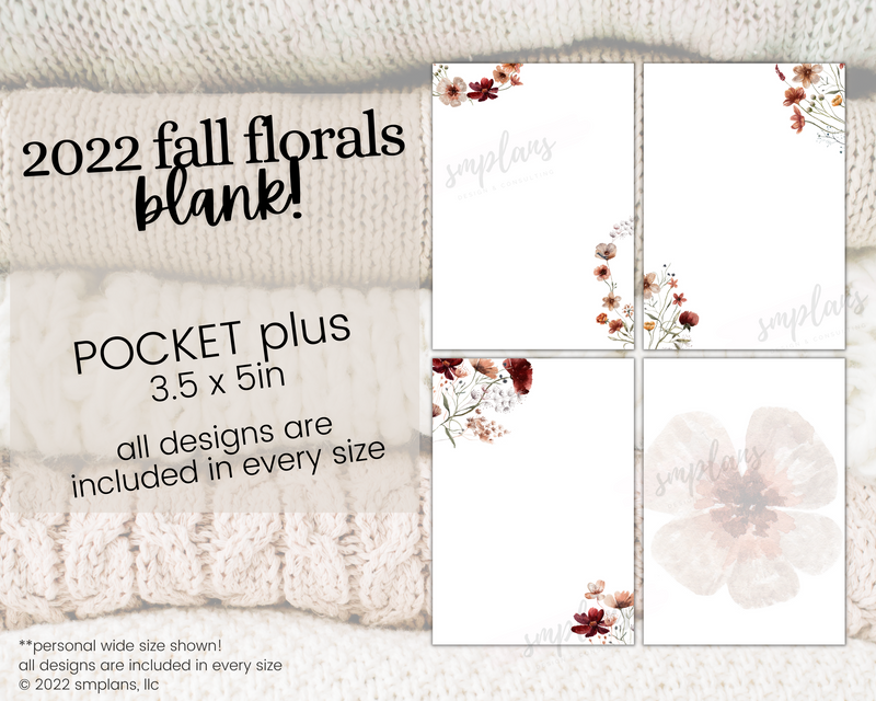 Fall Floral Notes - BLANK (2022)