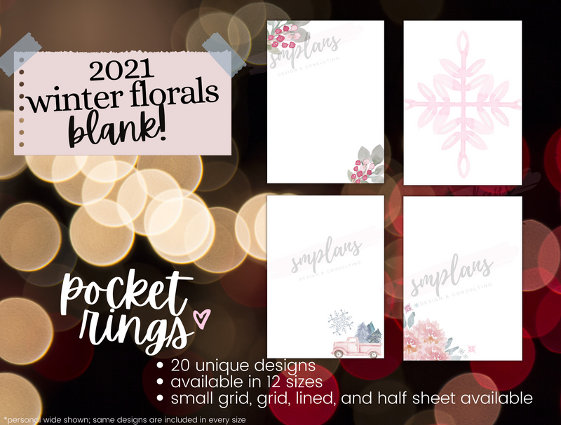 Winter Floral Notes - Blank (2021)