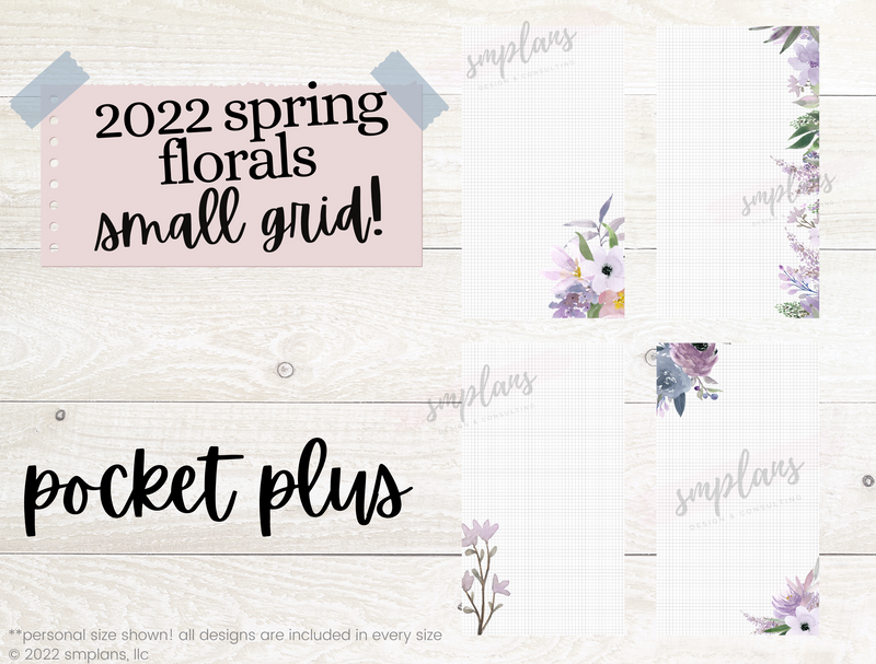Spring Floral Notes - SMALL GRID (2.5mm) (2022)