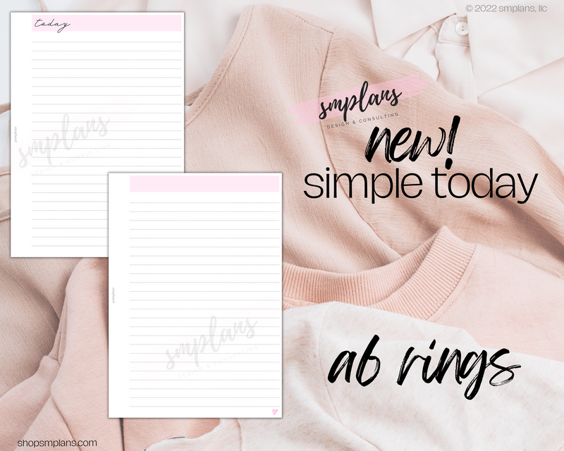 Simple Today Notes - Lined